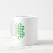 Mug Gingham Vert Trèfle (Devant gauche)