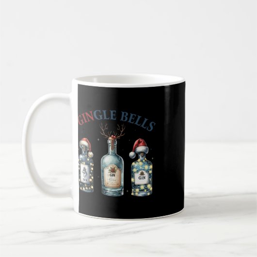 Mug Gingle Bells Funny Gin Gin Bells Christmas Tree Me (Gauche)