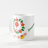 Mug Gingle Bells Noël Amusant Fêtes (Devant gauche)