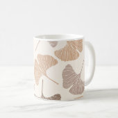 Mug Ginkgo biloba : design transparent sec. (Devant droit)