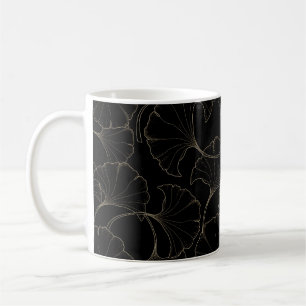 Mug Ginkgo Gold : Design Vintage de luxe