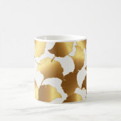 Mug Ginkgo Gold : Design Vintage de luxe. (Centre)