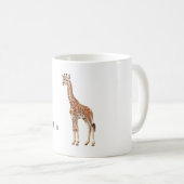 Mug Girafe Animale de Safari (Devant droit)