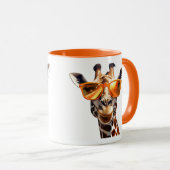 Mug Girafe Avec Lunettes De Soleil (Devant droit)