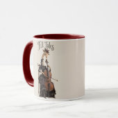 Mug Girafe avec un violoncelle (Devant gauche)