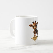 Mug Girafe bébé en steampunk-dessin de style classique (Devant gauche)