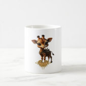 Mug Girafe bébé en steampunk-dessin de style classique (Centre)