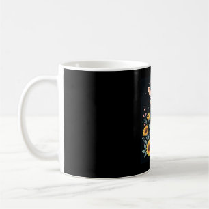 Mug Girafe Charmant Entouré De Fleurs Manches Longues