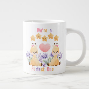 Mug Girafe Couple Mignon Nous sommes un duo parf