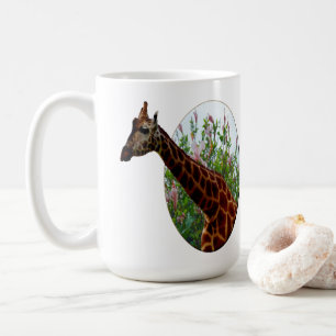 Mug Girafe Dans La Fenêtre D'Hibiscus Popot Art,