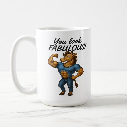 Mug Girafe de Beefcake - Fabuleux et Flexé (Gauche)