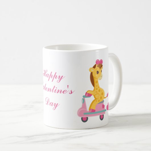 Mug Girafe de la Saint Valentin (Devant droit)