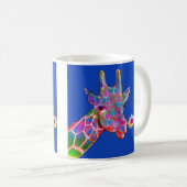Mug Girafe de tournesol d'art de bruit (Devant droit)