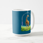 Mug girafe debout de grande taille (Devant droit)