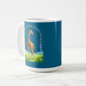 Mug girafe debout de grande taille (Devant gauche)