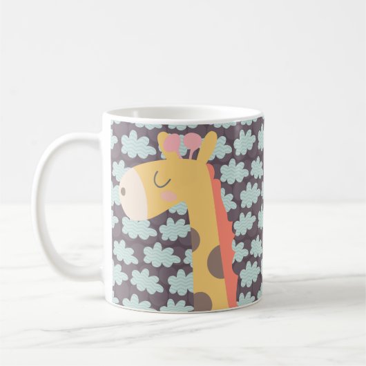 Mug Girafe et nuages (Gauche)