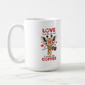 Mug Girafe Exprimez Votre Amour (Gauche)