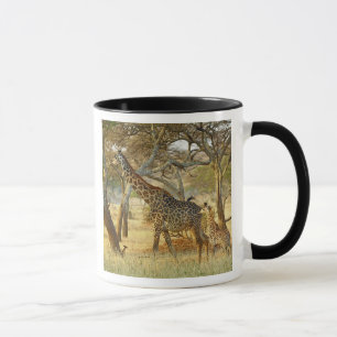 Mug Girafe femelle adulte et juvénile, Giraffa