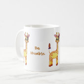 Mug Girafe mignonne de bébé d'aquarelle (Devant gauche)