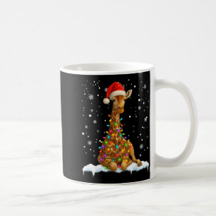 Mug Girafe Mignonne Lumière De Noël Drôle Amateur De G