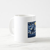 Mug Girafe Nuit Étoilée Vintage (Devant gauche)