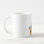 Mug girafe orange mignonne customisée (Gauche)
