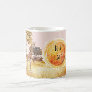 Mug Girafe Soleil Zèbre Safari Soyez Une Lumière