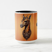 Mug Girafe Steampunk Orange, (Centre)