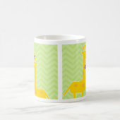Mug Girafe sur le modèle de chevron de zigzag (Centre)