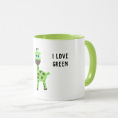 Mug girafe verte (Devant droit)