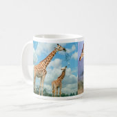 Mug Girafes croisés, mère + enfant (Devant gauche)