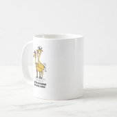 Mug girafes joignant, girafes boinking (Devant gauche)