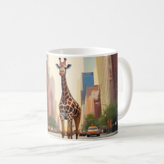 Mug Giraffe à New York (Devant droit)