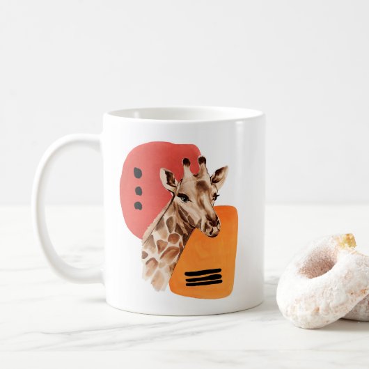 Mug Giraffe africaine (Avec donut)