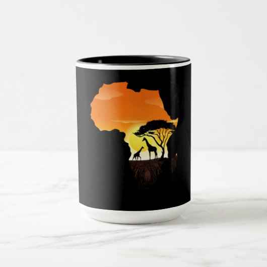 Mug Giraffe Animal africain (Centre)