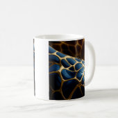 Mug Giraffe bleue dorée (Devant droit)