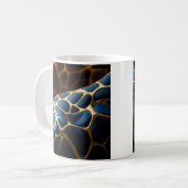 Mug Giraffe bleue dorée (Devant gauche)