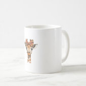 Mug Giraffe Boho Fleur sauvage Coquette Bow Maman Mère (Devant droit)