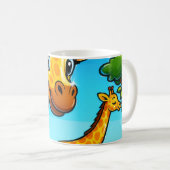 Mug Giraffe Cartoon mignonne (Devant droit)