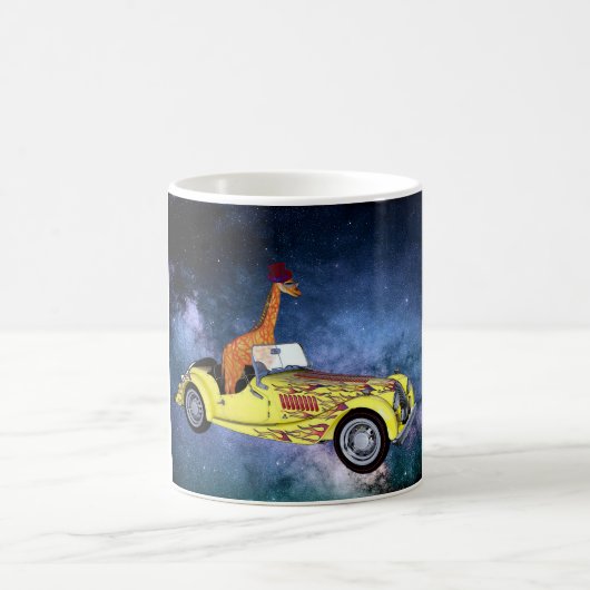 Mug Giraffe dans l'espace (Centre)