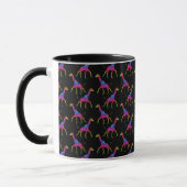 Mug Giraffe de couleur arc-en-ciel (Gauche)