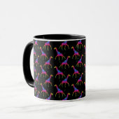 Mug Giraffe de couleur arc-en-ciel (Devant gauche)