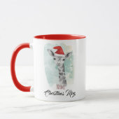 Mug Giraffe de Noël (Gauche)