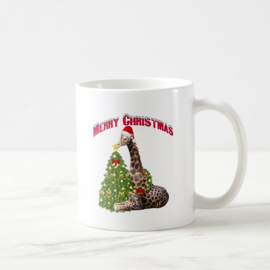 Mug Giraffe de Noël (Droite)