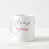 Mug Giraffe de Noël lunatique (Devant gauche)