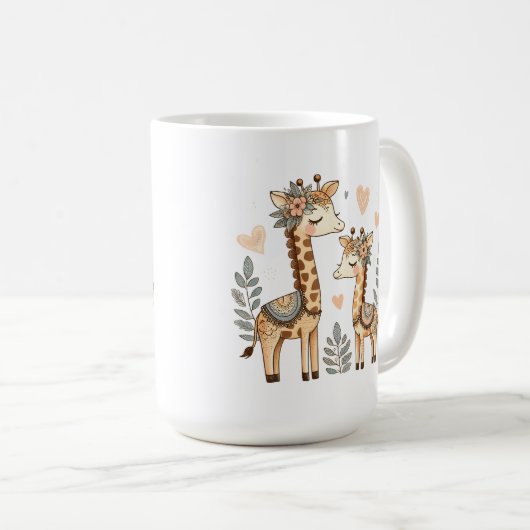 Mug Giraffe de saumons géants (Devant droit)