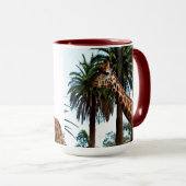 Mug Giraffe Drôle Qui Donne Une Framboise, (Devant droit)