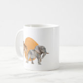Mug Giraffe et éléphant africains (Devant gauche)