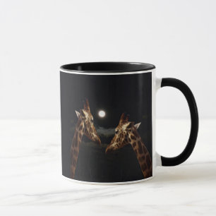 Mug Giraffe Love In the Moonlight