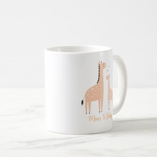 Mug Giraffe Maman & Bébé (Devant droit)